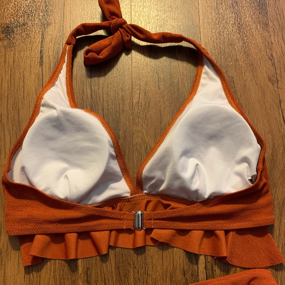 Orange Ruffle Bikini - Picture 4 of 6